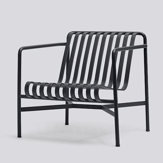 Palissade Lounge Chaise Bas Anthracite  