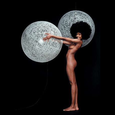 Random Light II Suspension Blanche Large 105 cm