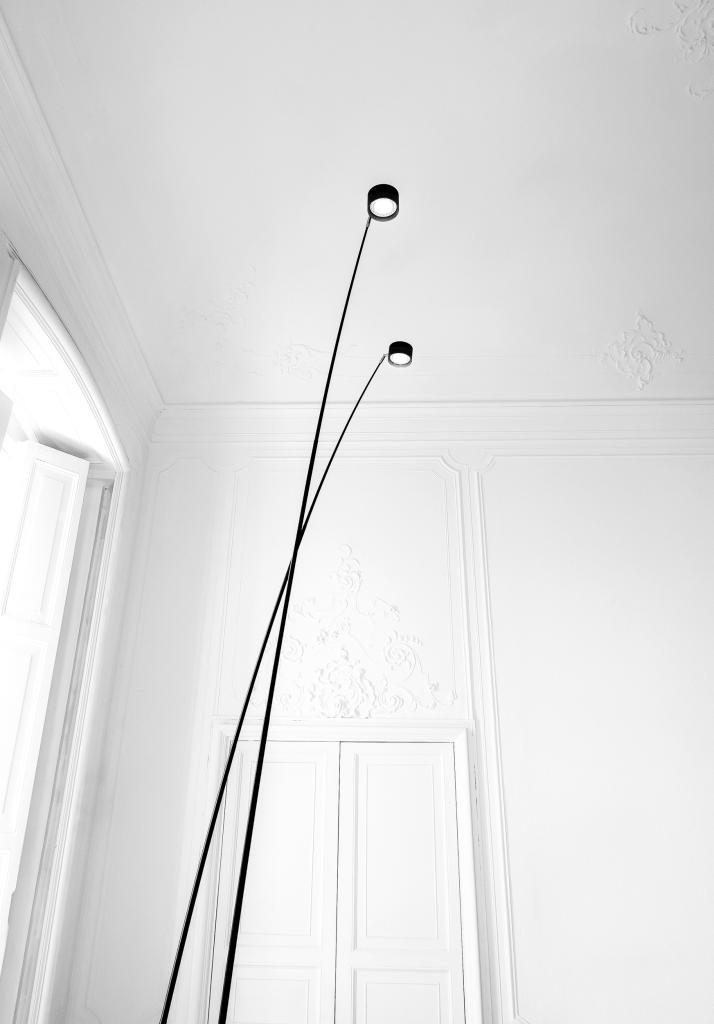Lampadaire SAMPEI 260 Variateur Réflecteur Orientable 3000K Finition Noir Mat