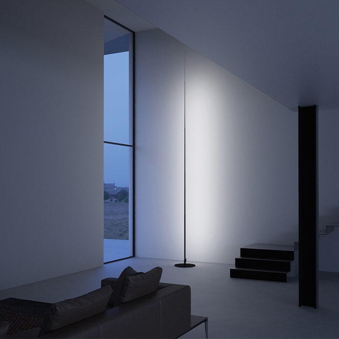 Lampadaire ORIGINE 290 Led Max 35W 3000K Finition Noir Mat