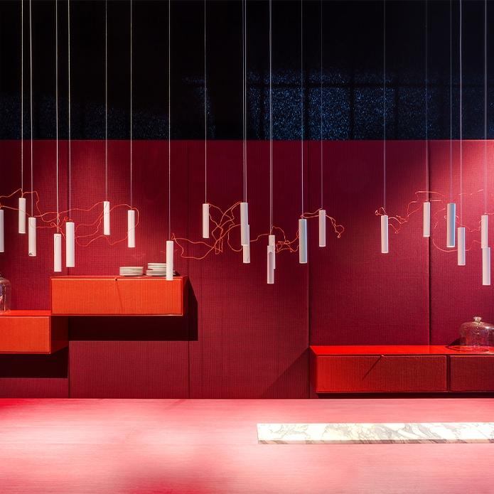 Suspension SIMBIOSI 3000K Push Finition Blanc Mat